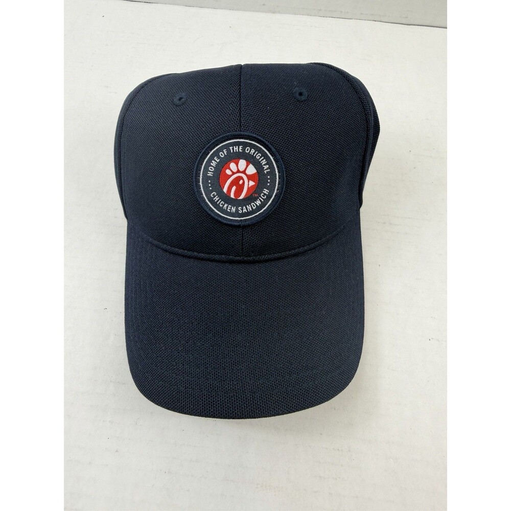 Chick-fil-A Hat Cap Strap Back Mens One Size Blue Patch Baseball Adjustable Logo
